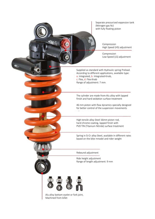 Shock Absorber M46R TUONO 1000R 2006 - 2010