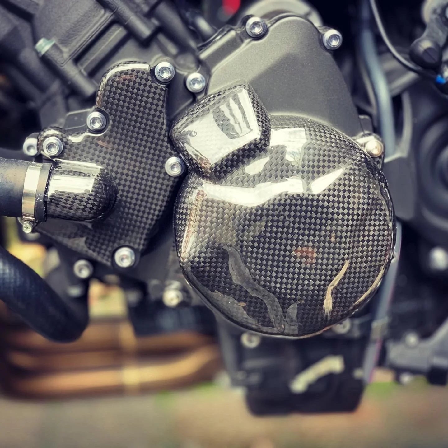 YAMAHA MT09 FZ09 2013-2020 Carbon Fiber Engine Covers (set 4-pieces)
