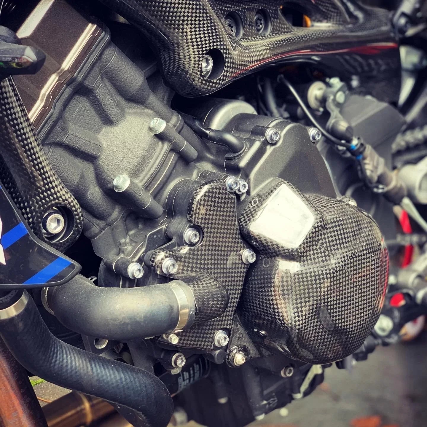 YAMAHA MT09 FZ09 2013-2020 Carbon Fiber Engine Covers (set 4-pieces)