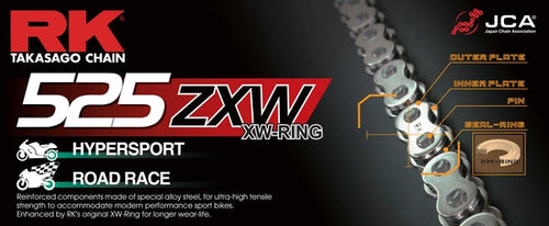 RK ZXW - EXTREME SUPERBIKE Chain - 525