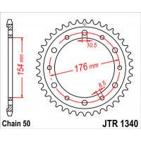 Galinė žvaigždė JT JTR1340,43
