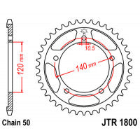 Galinė žvaigždė JT JTR1800,43