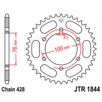 Galinė žvaigždė JT JTR1844,48
