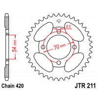 Galinė žvaigždė JT JTR211,36