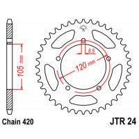Galinė žvaigždė JT JTR24,50