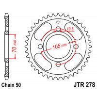 Galinė žvaigždė JT JTR278,38