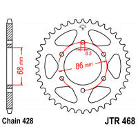 Galinė žvaigždė JT JTR468,46