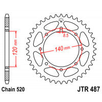 Galinė žvaigždė JT JTR487,47