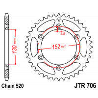 Galinė žvaigždė JT JTR706,46