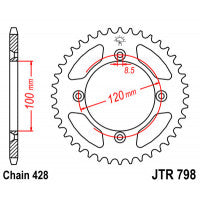 Galinė žvaigždė JT JTR798,44