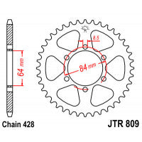 Galinė žvaigždė JT JTR809,47