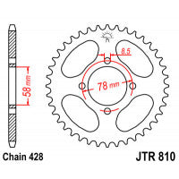 Galinė žvaigždė JT JTR810,47