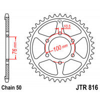 Galinė žvaigždė JT JTR816,50