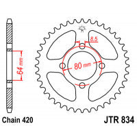 Galinė žvaigždė JT JTR834,48