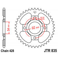 Galinė žvaigždė JT JTR835,45